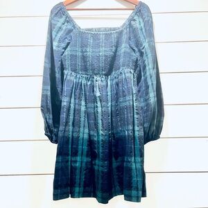 Black Watch Plaid Smocked Dress